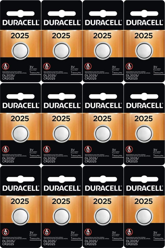 Duracell 2025 Lithium, 12 Pack
