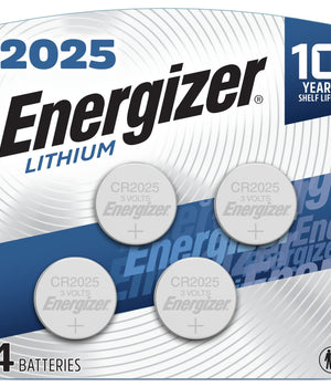 Energizer 2025 Lithium Coin Cell Battery, 4 Count