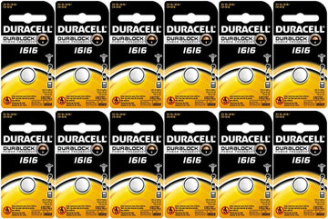 Duracell 1616 Lithium, 12 Pack