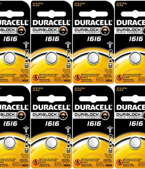 12-Pack Duracell 1616 Batteries 3.0 Volt Lithium Coin Button