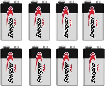 Energizer 9v MAX, 8 pack