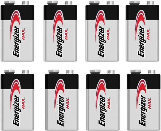 Energizer 9v MAX, 8 pack