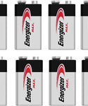 Energizer 9v MAX, 8 pack