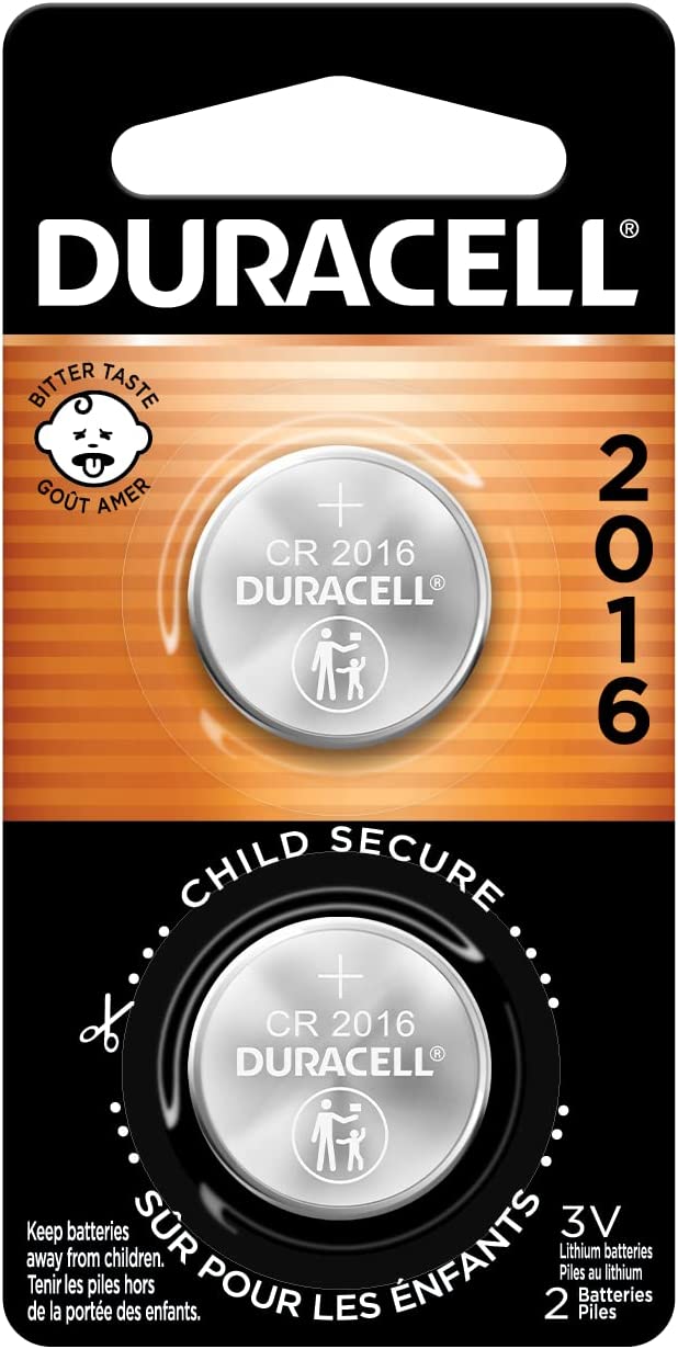 Duracell 2016 Lithium, 2 Pack