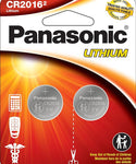 Panasonic 2016 Lithium, 2 Pack