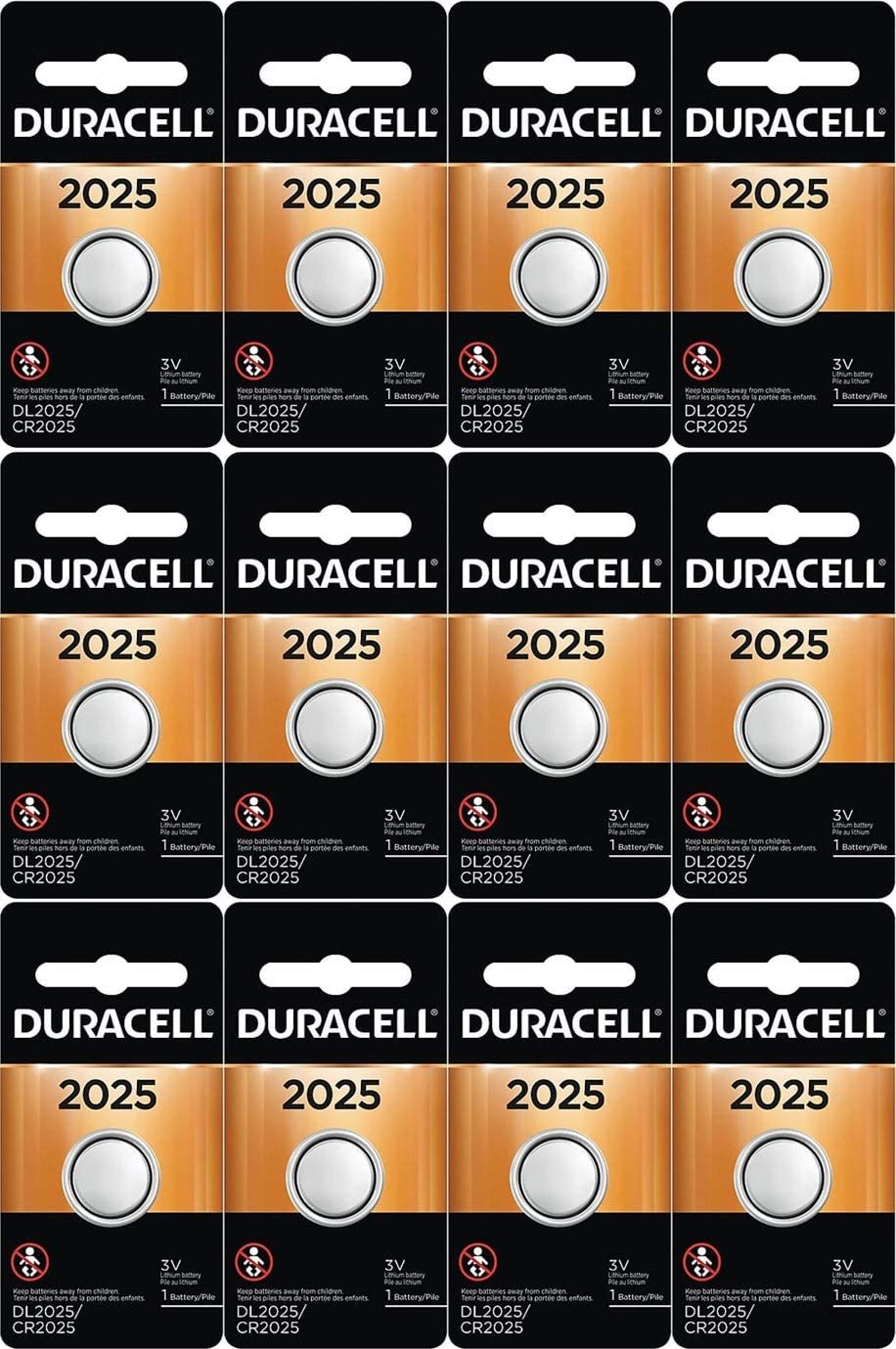 Duracell 2025 Lithium, 12 Pack