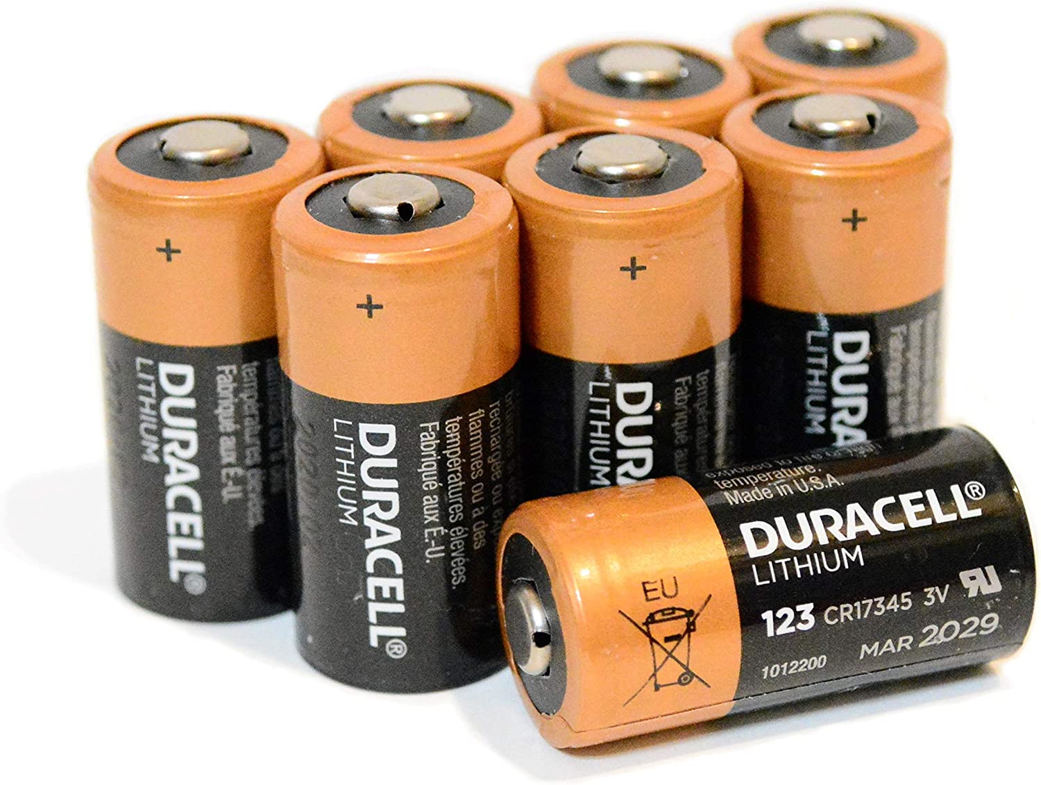 Duracell 123 Lithium, 8 pack