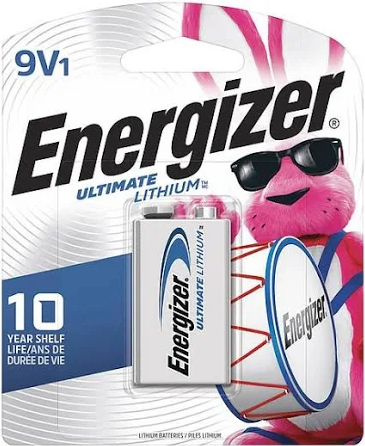 Energizer 9V Lithium 1 Pack