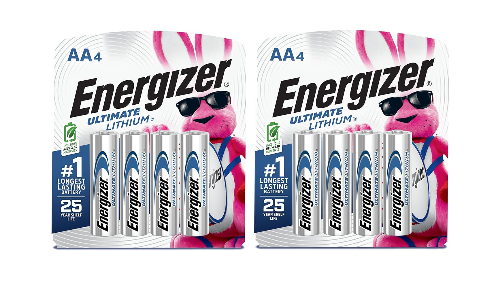 Energizer AA Lithium 8 Pack (2 x 4 Packs)