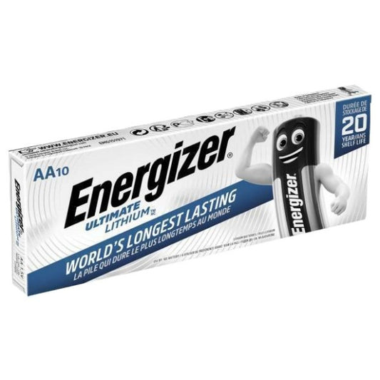 Energizer Ultimate Lithium AA batteries, 10-pack
