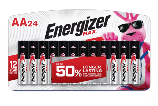 Energizer MAX AA alkaline batteries, 24-pack — alternate view
