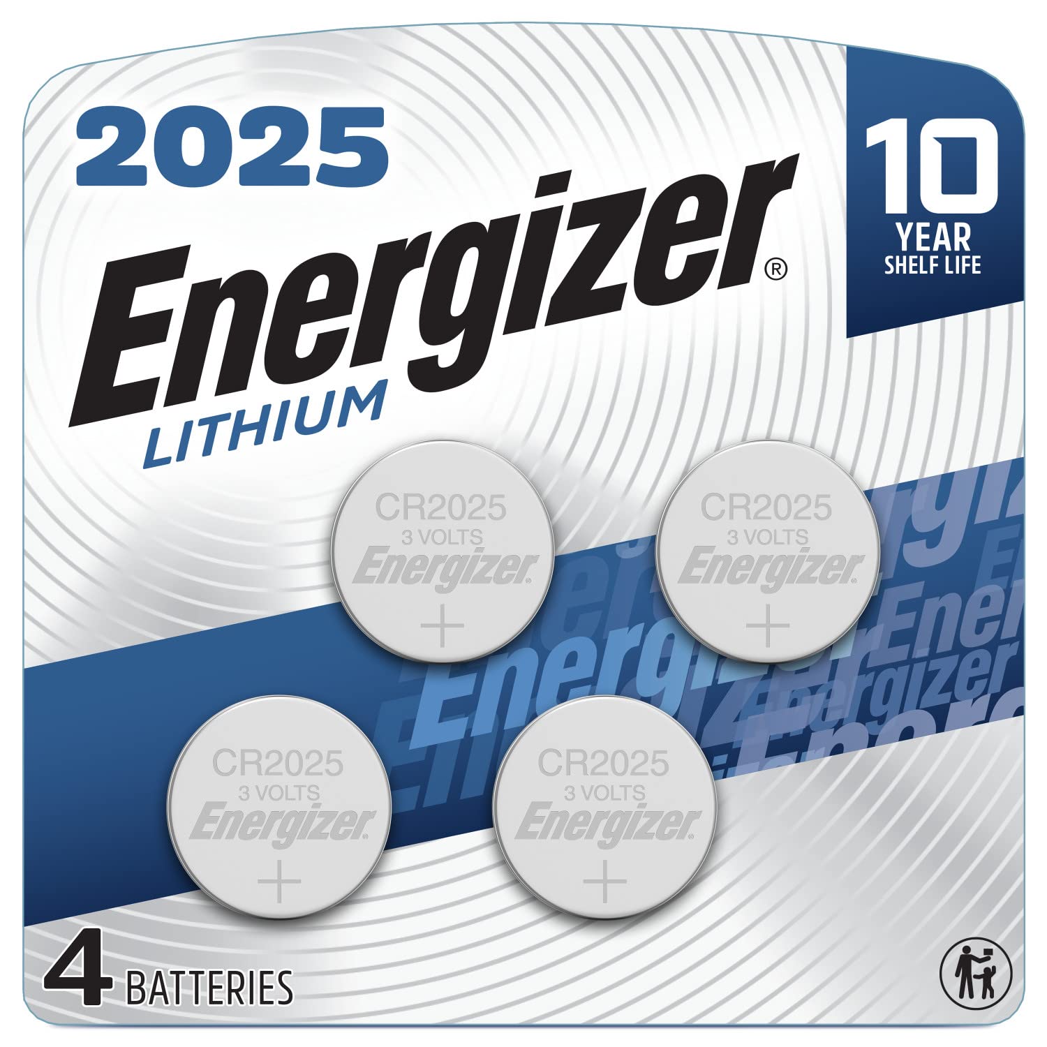 Energizer 2025 Lithium, 4 Pack