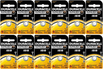 Duracell 1616 Lithium, 12 Pack